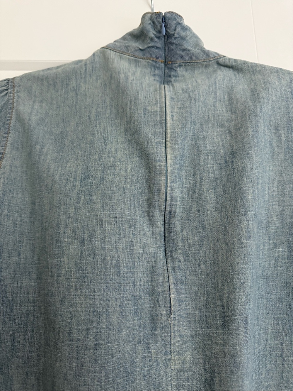 Ralph Lauren Vintage Chambray Blouse with Box Bow - Picture 2 of 12